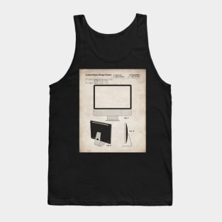 iMac Computer Patent - Apple Fan Tech Home Office Art - Antique Tank Top